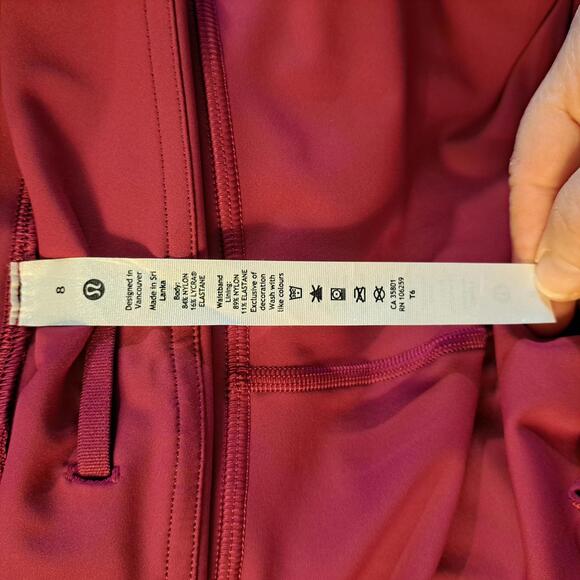 New! Lululemon Fast & Free HR 23" Wild Berry Leggings - Size 8 - Picture 7 of 7